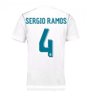 Real Madrid 2017/18 Home Sergio Ramos #4 Shirt Soccer Jersey