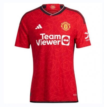 Men 2023/24 Manchester United Home Soccer Jersey Player Edition