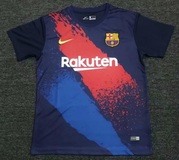 Barcelona 2019 Navy Pre-Match Training Shirt - Click Image to Close