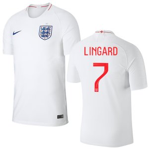 England 2018 FIFA World Cup JESSE LINGARD 7 Home Shirt Soccer Jersey