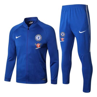 Chelsea 2017/18 Blue Tracksuits (Jacket + Pants)