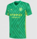 Men 2023/24 Manchester City Goalkeeper Soccer Jersey Green