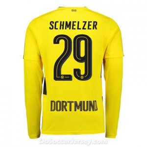 Borussia Dortmund 2017/18 Home Schmelzer #29 Long Sleeve Soccer Shirt