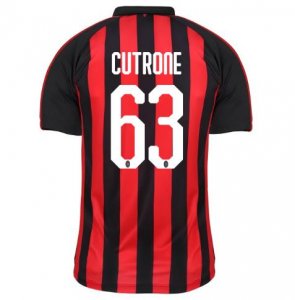 AC Milan 2018/19 CUTRONE 63 Home Shirt Soccer Jersey