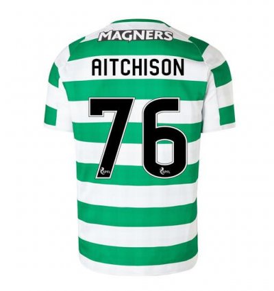 Celtic 2018/19 Home Aitchison 76 Shirt Soccer Jersey