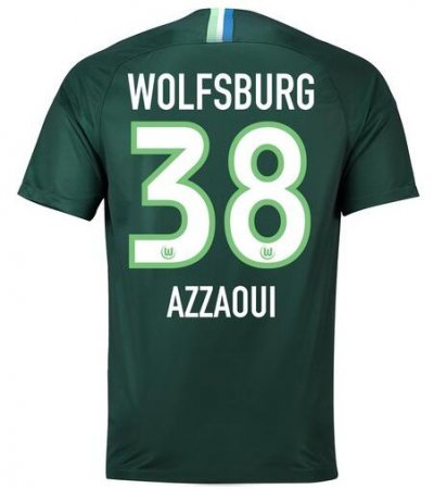 VfL Wolfsburg 2018/19 AZZAOUI 38 Home Shirt Soccer Jersey