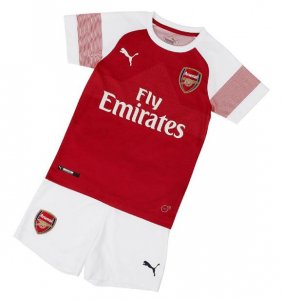 Arsenal 2018/19 Home Kids Soccer Jersey Kit Children Shirt + Shorts