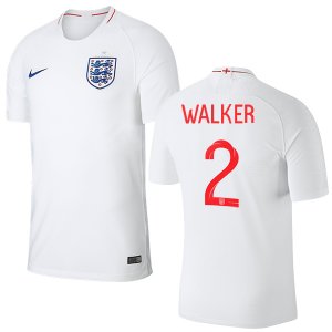 England 2018 FIFA World Cup KYLE WALKER 2 Home Shirt Soccer Jersey