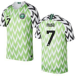 Nigeria Fifa World Cup 2018 Home Ahmed Musa 7 Shirt Soccer Jersey