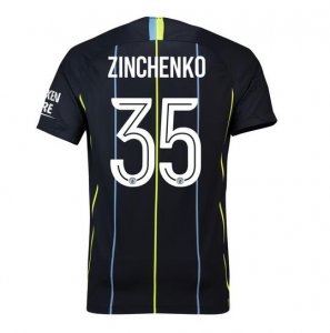 Manchester City 2018/19 Zinchenko 35 UCL Cup Away Shirt Soccer Jersey