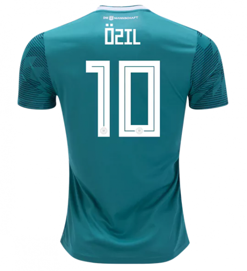 Germany 2018 World Cup Away Mesut Özil Shirt Soccer Jersey - Click Image to Close