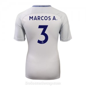 Chelsea 2017/18 Away MARCOS A. #3 Shirt Soccer Jersey