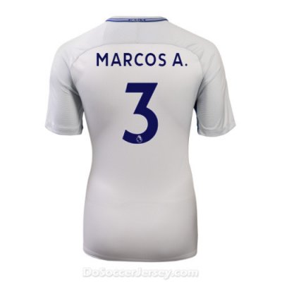 Chelsea 2017/18 Away MARCOS A. #3 Shirt Soccer Jersey
