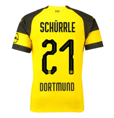 Borussia Dortmund 2018/19 Schürrle 21 Home Shirt Soccer Jersey