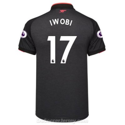 Arsenal 2017/18 Third IWOBI #17 Shirt Soccer Jersey