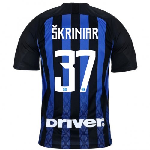 Inter Milan 2018/19 SKRINIAR 37 Home Shirt Soccer Jersey