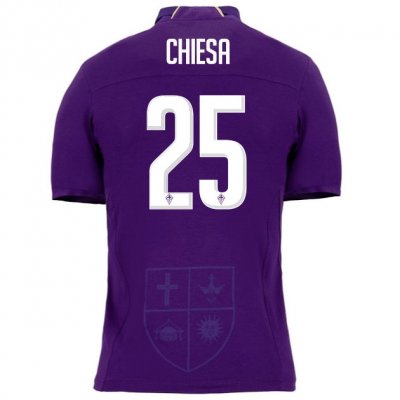 Fiorentina 2018/19 CHIESA 25 Home Shirt Soccer Jersey