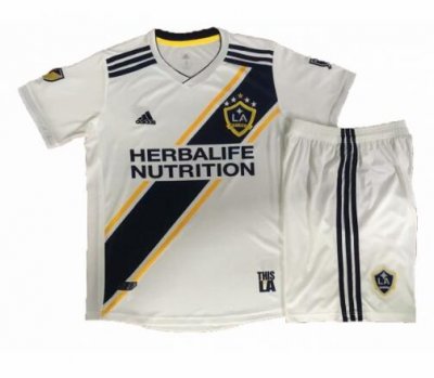 Los Angeles Galaxy 2019/2020 Home Kids Soccer Jersey Kit Children Shirt + Shorts