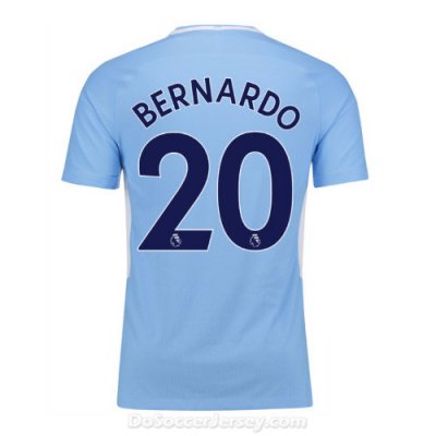 Manchester City 2017/18 Home Bernardo #20 Shirt Soccer Jersey