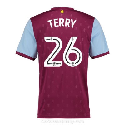 Aston Villa 2017/18 Home Terry #26 Shirt Soccer Jersey