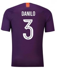 Manchester City 2018/19 Danilo 3 UCL Cup Third Shirt Soccer Jersey