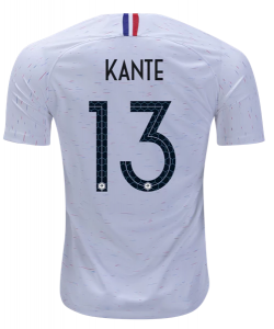France 2018 World Cup Away N'Golo Kante Shirt Soccer Jersey