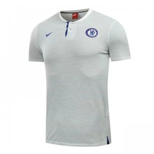 Chelsea 2017/18 White Polo Shirt