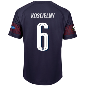 Arsenal 2018/19 Laurent Koscielny 6 UEFA Europa Away Shirt Soccer Jersey