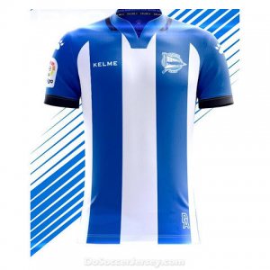 Deportivo Alaves 2017/18 Home Shirt Soccer Jersey