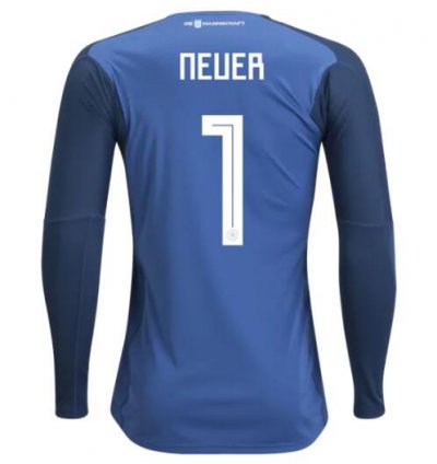 Germany 2018 World Cup Home Manuel Neuer #1 LS Goalkeeper Jersey