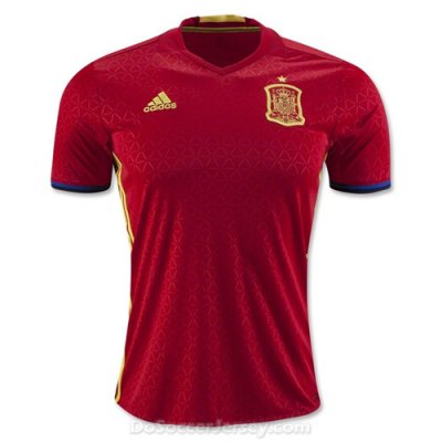 Spain 2016/17 Home Shirt Soccer Jersey