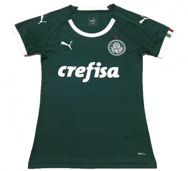 Palmeiras 2019/2020 Home Women's Shirt Soccer Jersey - Click Image to Close