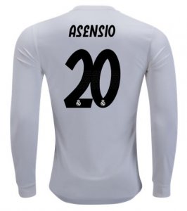 Marco Asensio Real Madrid 2018/19 Home Long Sleeve Shirt Soccer Jersey