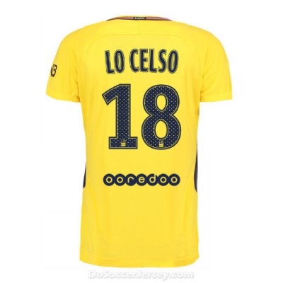 PSG 2017/18 Away Lo Celso #18 Shirt Soccer Jersey