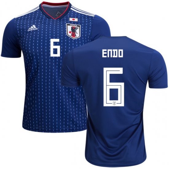 Japan 2018 World Cup WATARU ENDO 6 Home Shirt Soccer Jersey - Click Image to Close