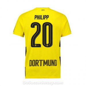 Borussia Dortmund 2017/18 Home Philipp #20 Shirt Soccer Jersey