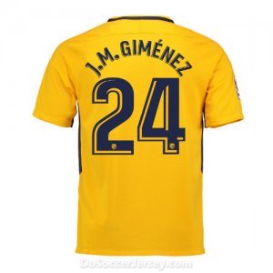 Atlético de Madrid 2017/18 Away J.M.Giménez #24 Shirt Soccer Jersey