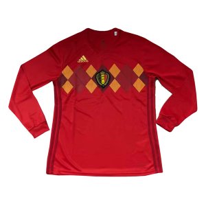 Belgium 2018 FIFA World Cup Home Long Sleeved Shirt Soccer Jersey