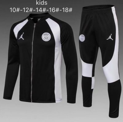 Kids PSG x Jordan 2018/19 Flight Knit Black Training Suit