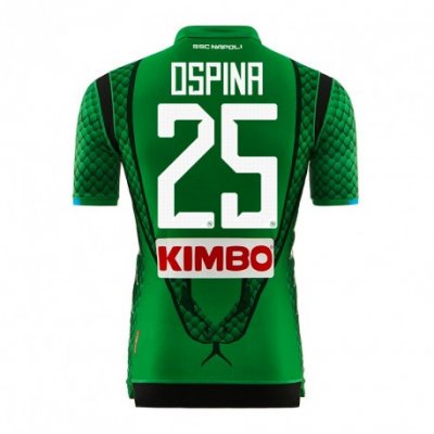 Napoli 2018/19 OSPINA 25 Green Goalkeeper Shirt Soccer Jersey