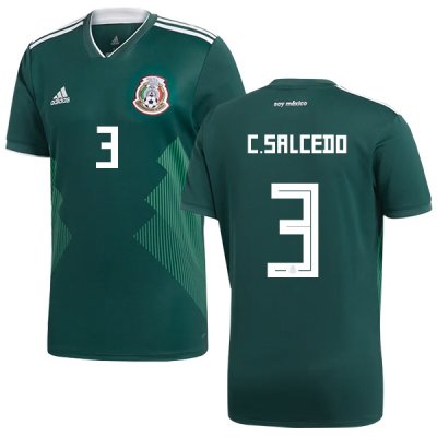Mexico 2018 World Cup Home CARLOS SALCEDO 3 Shirt Soccer Jersey