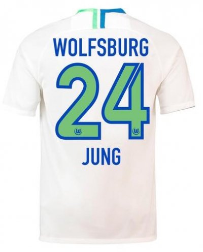 VfL Wolfsburg 2018/19 JUNG 24 Away Shirt Soccer Jersey