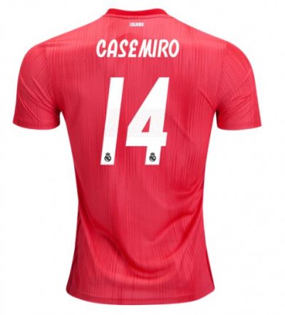 Casemiro Real Madrid 2018/19 Third Red Shirt Soccer Jersey