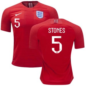 England 2018 FIFA World Cup JOHN STONES 5 Away Shirt Soccer Jersey