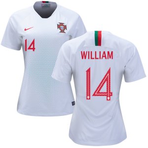 Portugal 2018 World Cup WILLIAM CARVALHO 14Away Women's Shirt Soccer Jersey