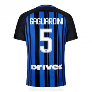 Inter Milan 2017/18 Home GAGLIARDINI #5 Shirt Soccer Jersey