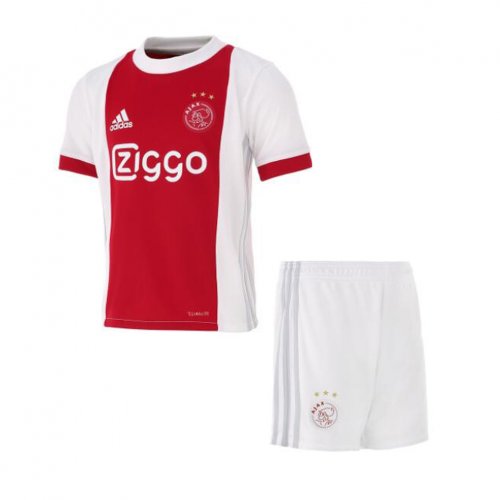 Ajax 2017/18 Home Kids Soccer Kit Children Shirt And Shorts