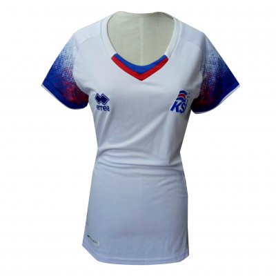 Iceland 2018 FIFA World Cup Women's Away Shirt Soccer Jersey Blue