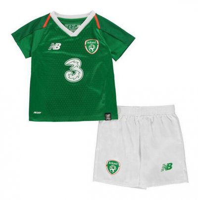 Ireland 2018 Home Kids Soccer Kit Children Shirt And Shorts