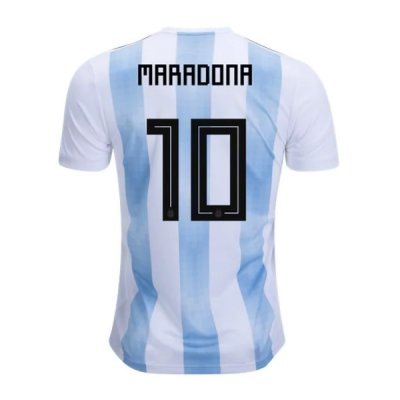 Argentina 2018 World Cup Home Diego Maradona #10 Shirt Soccer Jersey
